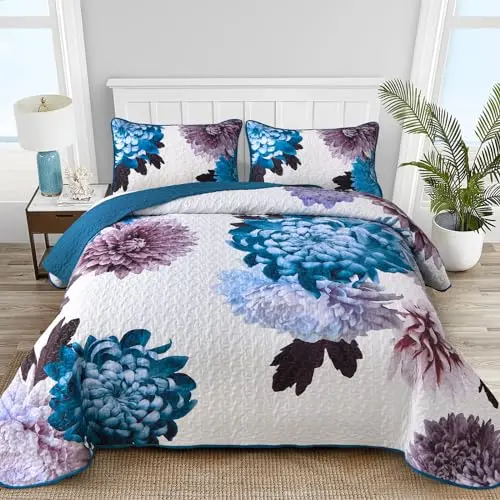 Luxury-Bedspread-Set-Cotton-Floral-Patchwork-Quilt-Set-Embroidery-Bedspreads-3pcs-Bed-Coverlets-Cover-Set