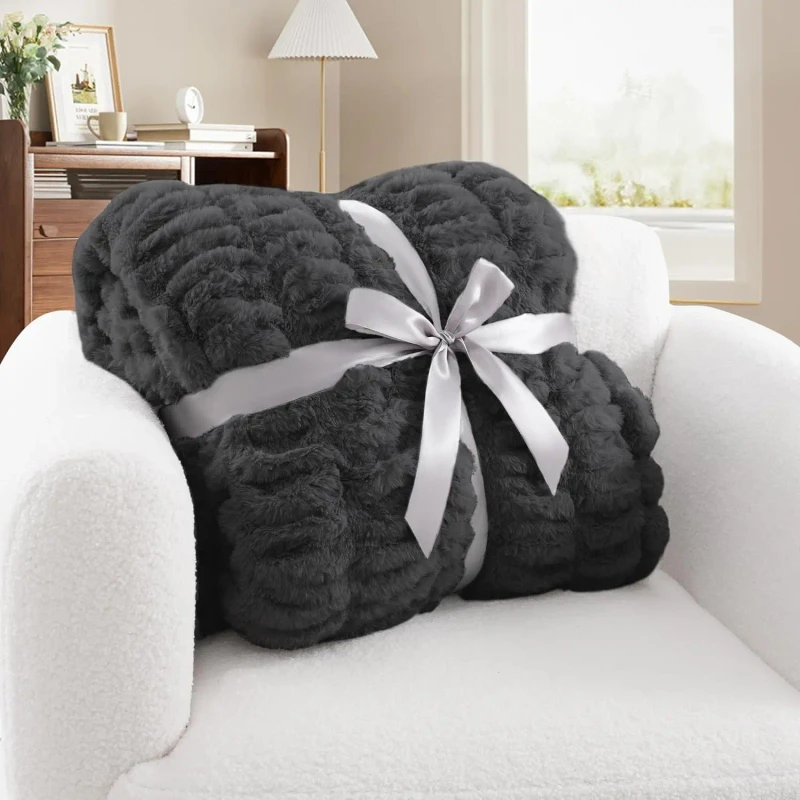 Luxury-Comfy-Furry-Bubble-Blanket-for-Winter-Soft-Plush-Blanket-for-Couch-Bed-Rabbit-Fur-Blanket