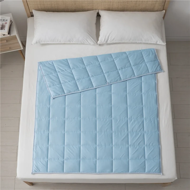 Luxury-Cooling-Weighted-Blanket-Heavy-Iced-Cold-Feeling-Quilted-Four-Seasons-Warm-Bed-Sleeping-Plain-Style-for-Home-Use