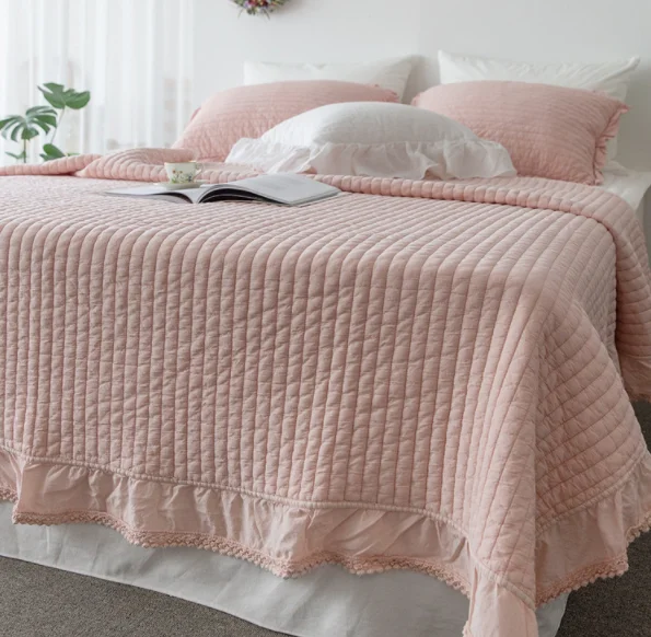 Luxury-Cotton-Fabric-Bedspreads-Quilted-200-230cm-Bed-Light-Weight-Bedspreads-Coverlets