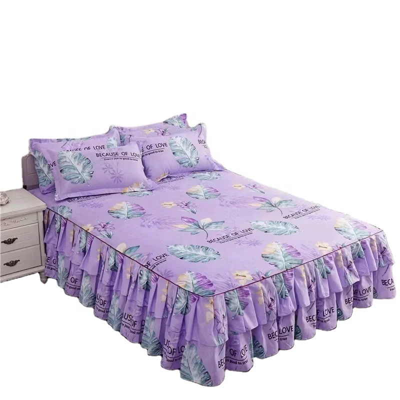 Luxury-Double-Box-Bed-Skirt-with-Beautiful-Floral-Printed-Patterns-Colorful-Bedding-Set-for-Bedroom