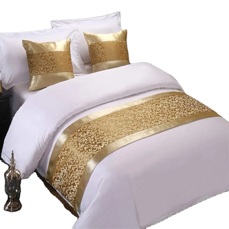 Luxury-Durable-Hotel-Bed-Runner-Floral-Bed-Runner-and-Throws-Set