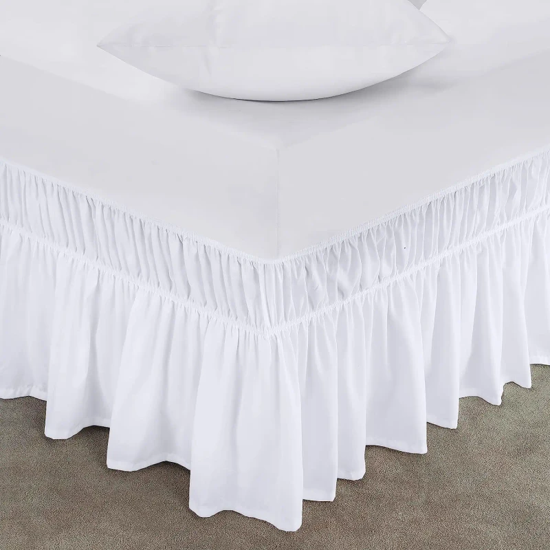 Luxury-Elegant-Soft-100-Polyester-Home-Hotel-Fitted-Bed-Skirt-Hotel-Bed-Skirts
