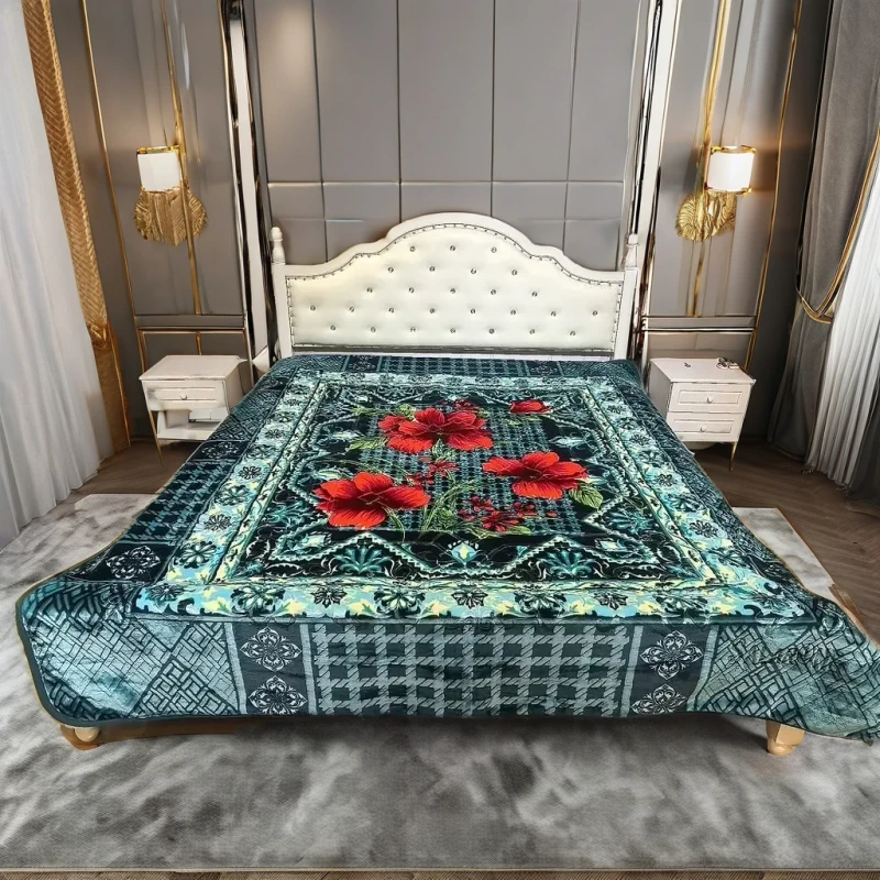 Luxury-Floral-Print-2-Layer-Raschel-Blanket-Soft-Woven-for-Home-Use-Price
