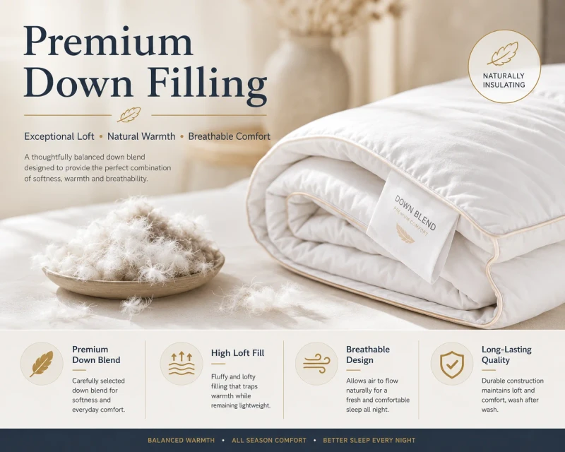 Luxury-GOOSE-Down-Hypoallergenic-Summer-Bedding-Comforter-Lightweight-Breathable-Quilt-for-Hotel-and-Resort-Projects