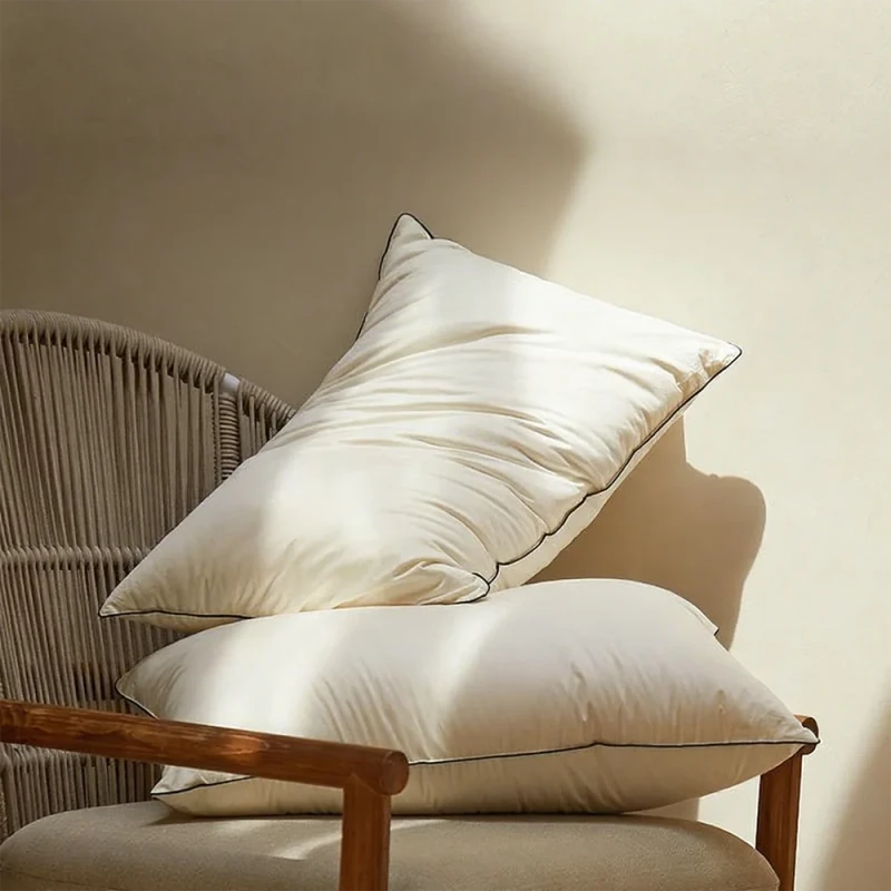 Luxury-Hotel-Bedding-Ultra-Soft-Extra-Fluffy-Goose-Pillow-with-Cotton-Cover-Breathable-Neck-Support-Plant-Pattern-Bed-Pillow