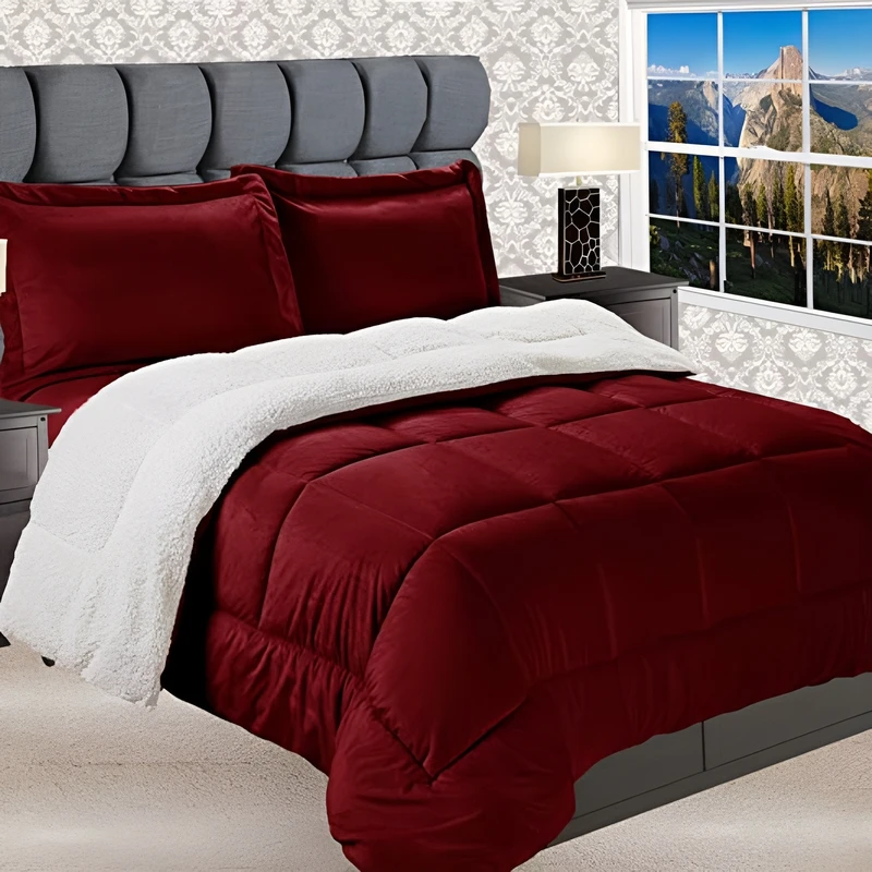 Luxury-Hotel-Quilt-Duvet-Comforter-Set-Ultra-Soft-Microfiber-Fluffy-Plush-Flannel-Sherpa-Cotton-All-Season-Eco-Friendly-Bedding