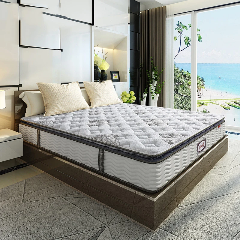 Luxury-Hybrid-Eco-Friendly-Breathable-Pocket-Spring-Mattress-Tailored-Comfort-Layers-Queen-Size-25cm-Thick-Compressible-Bedroom