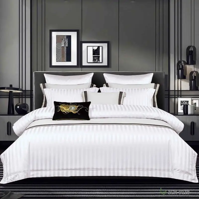 Luxury-Jacquard-Egyptian-Cotton-Like-Brushed-Sanding-Microfiber-Light-White-Hotel-Textile-Comforter-Duvet-Cover-3pcs-Bedding-Set