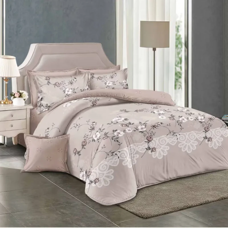 Luxury-King-Queen-Full-Size-Designer-7-Piece-Fleece-Bed-Sheet-Comforter-Quilt-Bedding-Sets