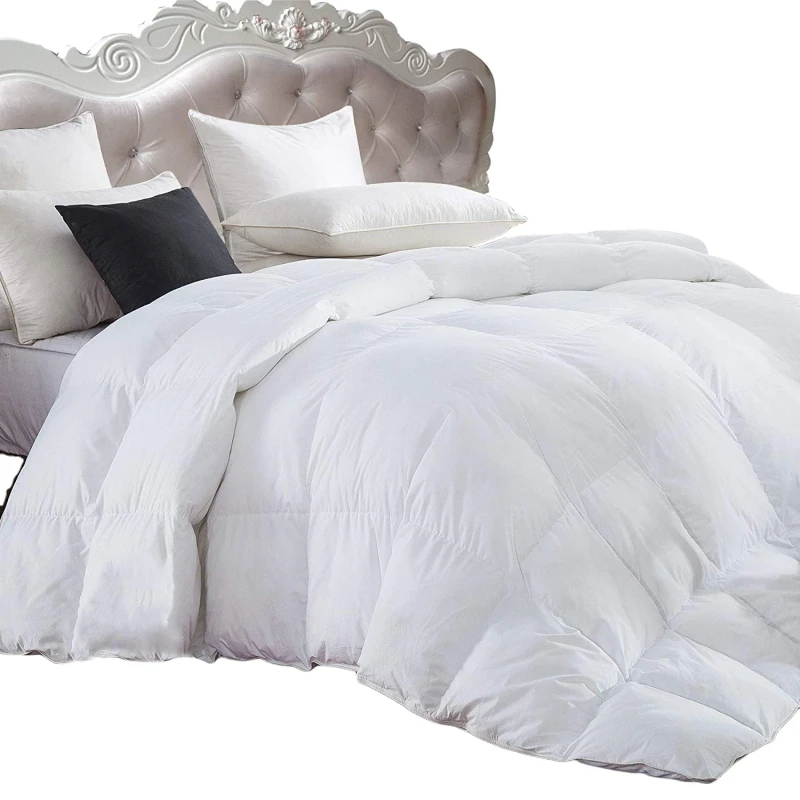 Luxury-Lightweight-Goose-Down-Comforter-Ultra-Soft-100-Cotton-Cover-Cloud-Fluffy-Extra-Warmth-Duvet-Insert