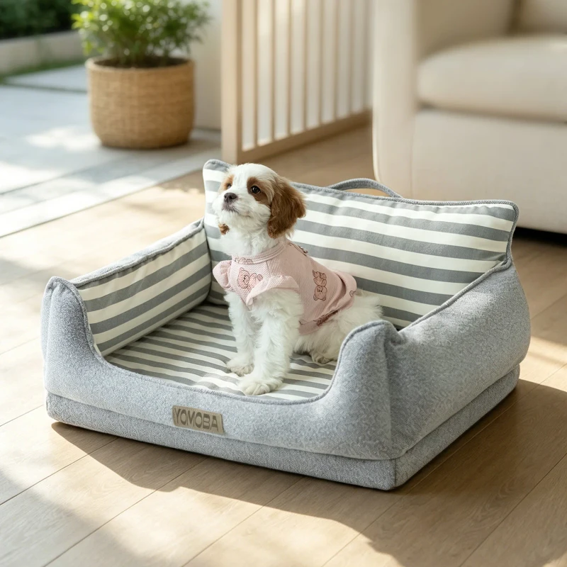 Luxury-Modern-Dog-Cat-Sofa-Comfortable-Durable-Detachable-Orthopedic-Foam-All-Seasons-Manmade-Linen-Fabric-Anti-slip-Bottom-ODM