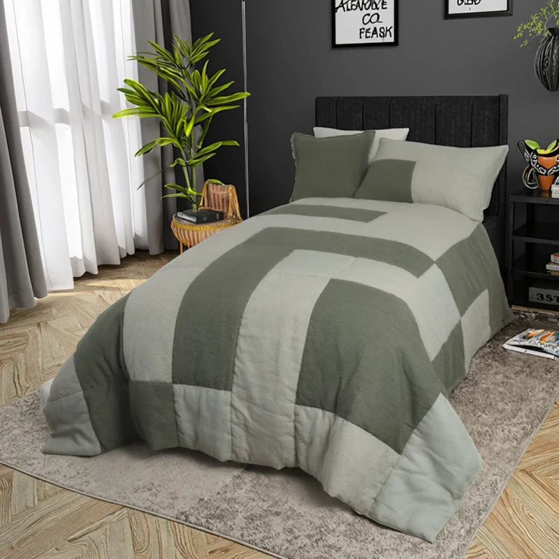 Luxury-Modern-Egyptian-Cotton-King-Size-Bedspread-Set-Comforter-Quilted-Blanket-4-Piece-Eco-Friendly-All-Season-Customizable-Bed