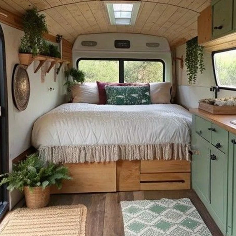 Luxury-Modern-Motorhome-Bedding-Set-4-Piece-Linen-Cotton-Fitted-Bed-Sheet-Soft-Short-Cooling-Breathable-Secure-Fit-Deep
