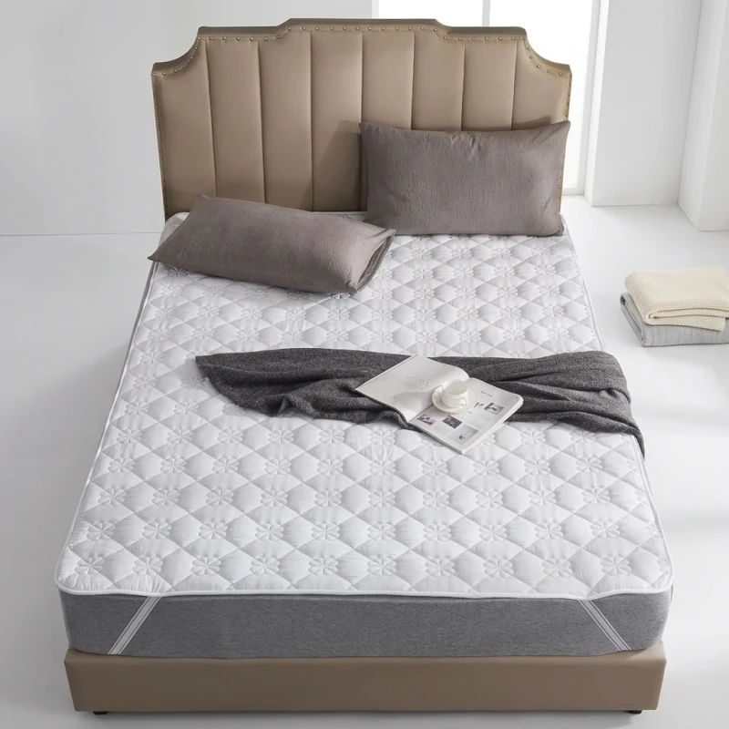 Luxury-Plain-Quilted-Pillow-Top-Mattress-Pad-100-Microfiber-Waterproof-Breathable-Machine-Washable-Soft-Mattress-Protector