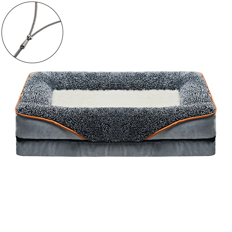 Luxury-Plush-Pet-Bed-Custom-Calming-Wooden-Orthopedic-Sofa-for-Dog-Cat-Waterproof-Velvet-Available-Pink-Grey