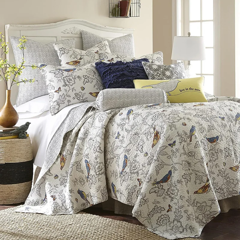Luxury-Queen-King-Size-Lightweight-Reversible-3-Pieces-Cotton-Bedspread-Coverlet-for-All-Season
