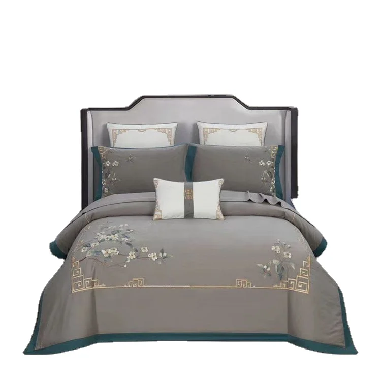 Luxury-Queen-Size-Comforter-Set-100-Polyester-Microfiber-Embroidery-Bedding-Comforter-Sets
