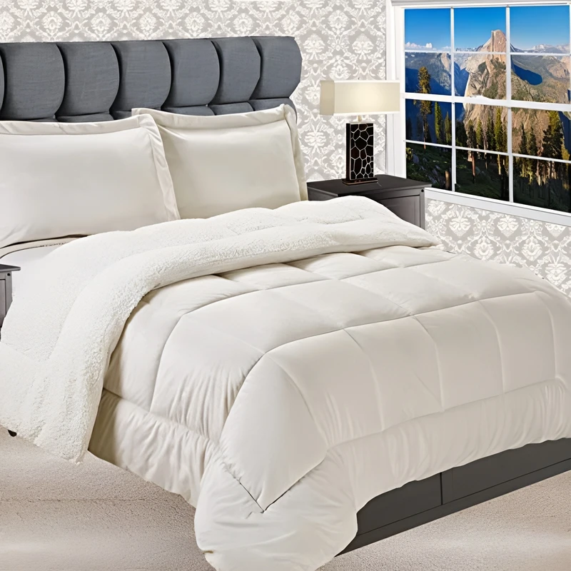 Luxury-Quilt-Duvet-Comforter-Set-Ultra-Soft-Microfiber-Fluffy-Plush-Flannel-Sherpa-Cotton-Eco-Friendly-Bedding-2-Pillowcases