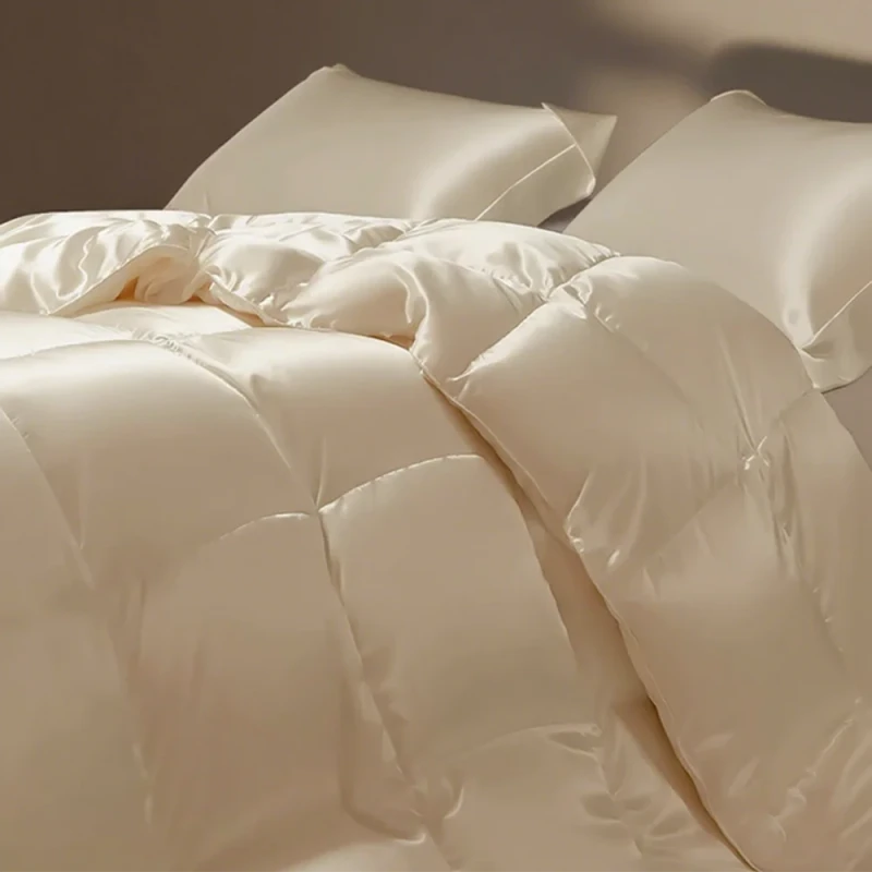 Luxury-Silk-Fabric-Down-Comforter-High-End-Comforter-Warm-Down-Blanket-Quilt-Premium-Duvet-Hotel-Down-Duvet-Insert