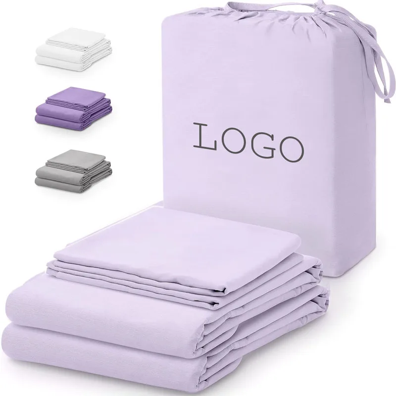Luxury-Soft-Solid-Cooling-300tc-Hypoallergenic-100-Bamboo-Bed-Sheets-Bedding-Set