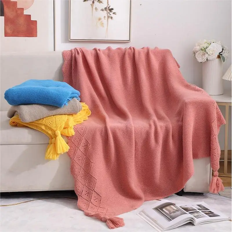 Luxury-Style-Solid-Color-Acrylic-Knit-Throw-Blanket-for-All-Seasons-Winter-Warm-Soft-Decorative-Bed-Ends