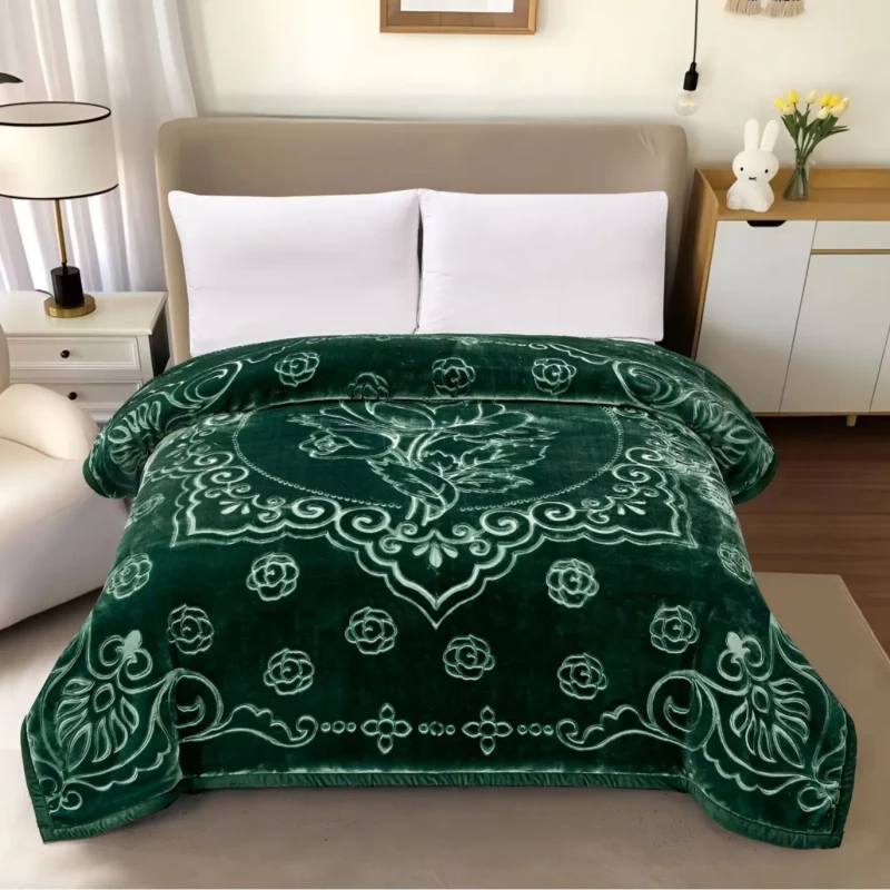Luxury-Thickened-Raschel-Blanket-Plush-Super-Warm-Heavy-Blanket-2-Ply-Embossed-Solid-Style-Raschel-Blanket-for-Winter