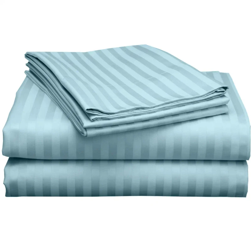 Luxury-Waterproof-Disposable-Christmas-Stripe-Cotton-Hotel-Bedding-Set-with-Fitted-and-Flat-Sheets
