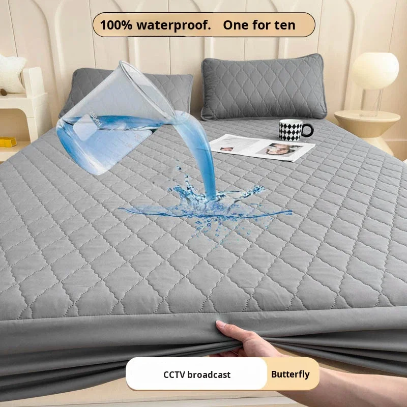 Luxury-Waterproof-Mattress-Protector-Cross-Border-Quilted-Anti-Dust-Mite-Urine-Proof-Non-Slip-Full-Mattress-Cover