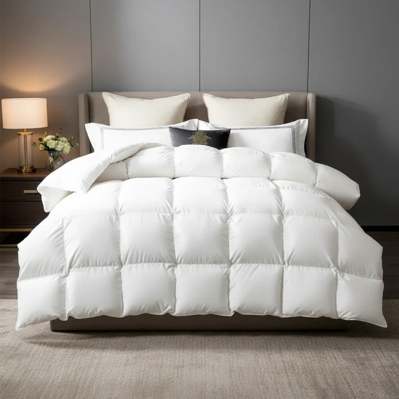 Luxury-White-Down-Alternative-Comforter-Quilted-All-Season-Duvet-Insert-for-Hotel-and-Home-Bedding