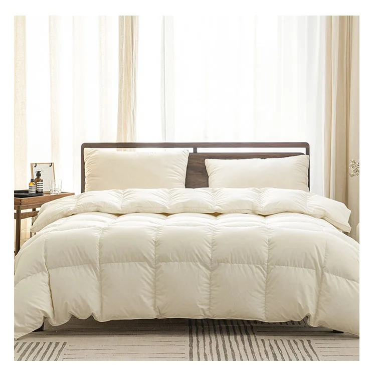 Luxury-Winter-Duck-Goose-Down-Comforter-Set-King-Queen-Size-Quilt-Duvet-Polyester-Filling