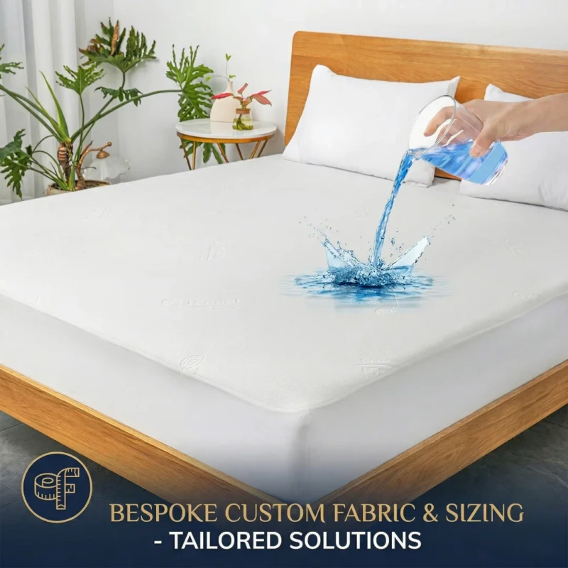 Lyocell-Knitted-Jacquard-Waterproof-Mattress-Protector-Soft-Breathable-TPU-Anti-Slip-Fitted-Bed-Cover-All-Sizes-OEM-ODM