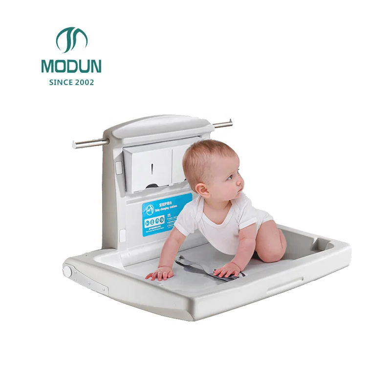 M-B2-2-Manual-Horizontal-Baby-Changing-Station-Plastic-Surface-Mounted-Foldable-BPA-Free-0-12-Months-Changing-Pad-Cover