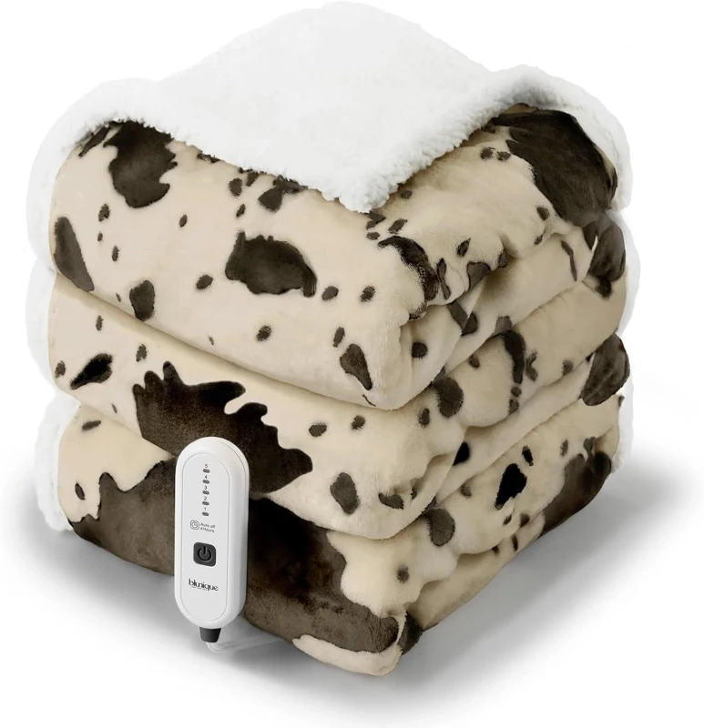 Machine-Washable-Electric-Heating-Blanket-4-Heat-Settings-Fast-Heating