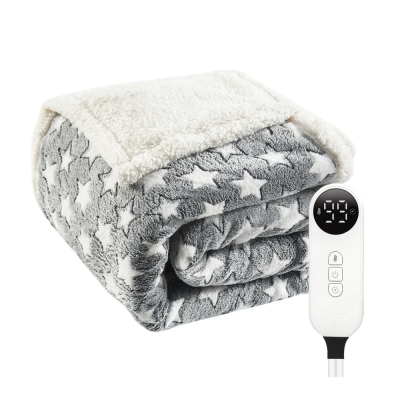 Machine-Washable-Flannel-Fleece-Electric-Blanket-220V-240V-For-EU-Market
