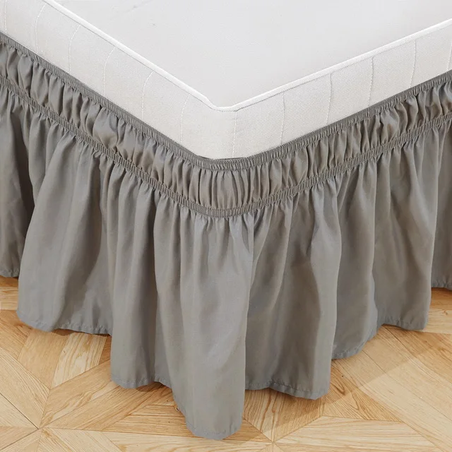 Machine-Washable-Microfiber-Bed-Skirts-Covers-Adjustable-Elastic-Ruffles-Easy-Fit-Wrap-Around-Bed-Skirts