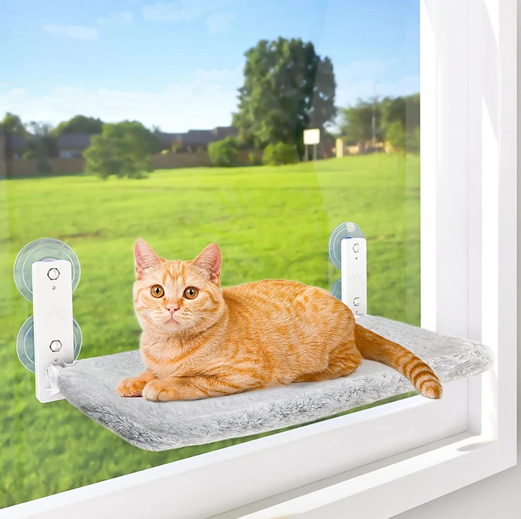 Manufacturer-Custom-Luxury-Washable-Sofa-Nest-Pet-Cat-Hammock-Light-Gray-Plush-Rectangle-Sofa-Pet-Cat-Hanging-Bed