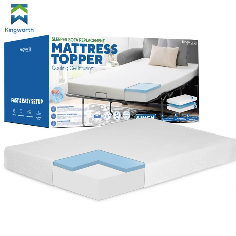 Manufacturer-King-Size-Luxury-4.5-Inch-Sofa-Bed-Topper-Mattress-Cooling-Memory-Foam-Gel-Mattress