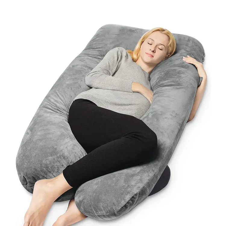 Manufacturer-Supply-Sleeping-Back-Support-Pillow-Full-Body-U-Shaped-Pregnancy-Pillow