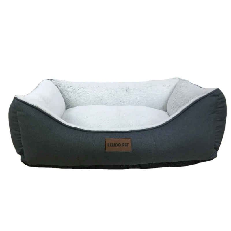 Manufacturer-Washable-Linen-Soft-Plush-Material-Pet-Dog-Bed-Dog-Cuddler-with-Removable-Cover