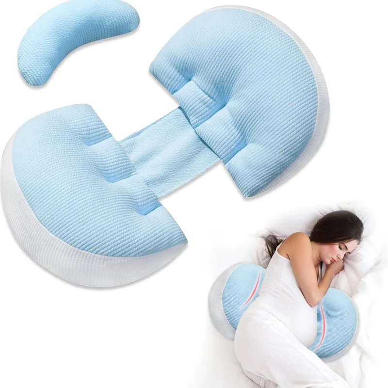 Maternity-Body-Pillow-Pregnancy-Support-for-Side-Sleepers-Lower-Back-Pain-Relief-Cross-Border-Spliced-Design-Manufacturer-Supply