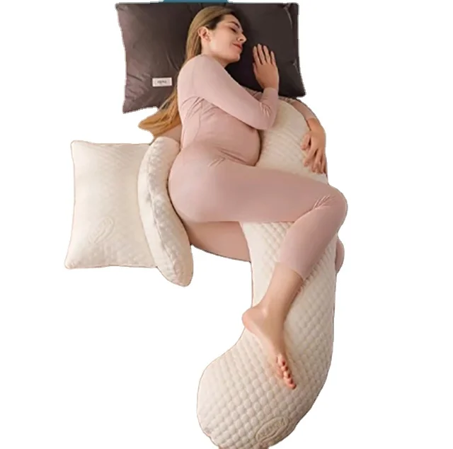 Maternity-H-Shaped-Pregnancy-Pillow-With-Side-Sleeping-Waist-Belly-Support-Cotton-for-Nursing
