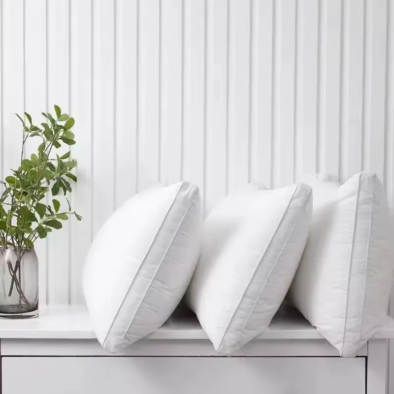 Matte-Finish-Luxury-Neck-Pillow-Insert-Modern-Hotels-Minimalist-Homes-100-Polyester-Bedding