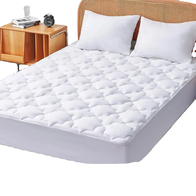 Mattress-Mattress-Pad-Cotton-Pocket-Machine-Washable-Mattress-Cover-Slip-Breathable-and-Soft-Quilted-Fitted-Mattress-Topper