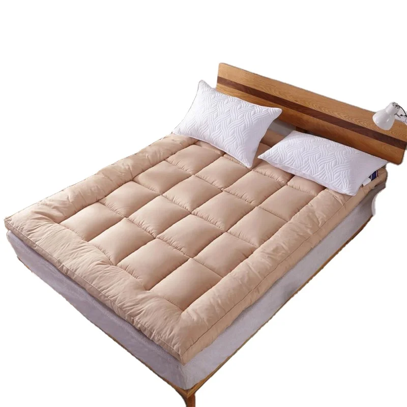 Mattress-Pad-Cover-Pillow-Top-Topper-Padded-Cooling-Down-Alternative-Thick-Queen-Size-Woven-40-Plain