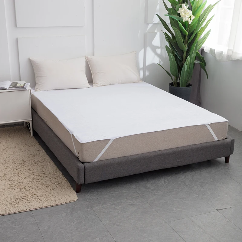 Mattress-Protector-Breathable-Strap-Waterproof-Mattress-Topper-Pad-Cover-with-4-Corner-Elastic-Band