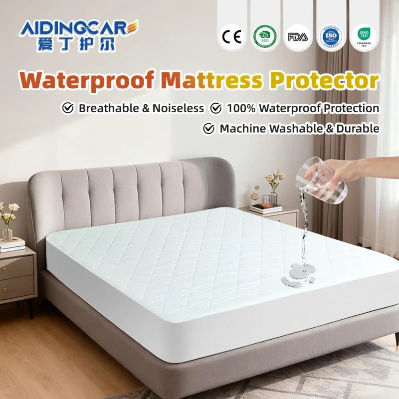 Mattress-Protector-Cover-for-300tc-Oeko-Tex-Certified-Waterproof-Breathable-Anti-Dust-Mite-Anti-Bacteria-Machine-Washable
