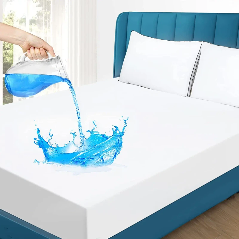 Mattress-Protector-Waterproof-Mattress-Cover-Bamboo-Breathable-Noiseless-Mattress-Topper-18-Inch-Deep-Pocket-Bed-Cover