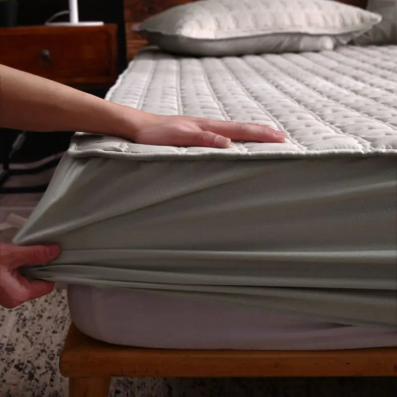 Mattress-Topper-Mattress-Protector-Breathable-Bed-Sheet-Noiseless-Topper