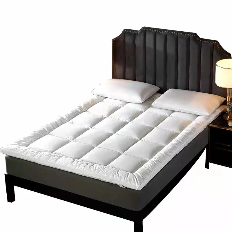 Mattress-Topper-Polyester-Fiber-Ultra-Soft-Fluffy-Elastic-Breathable-Comfortable-Quilted-Mattress-Pad-Protector-for-Hotel-Custom